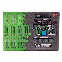 Подкладка для стола Yes с подсказками таблица умножения А3 492256 Minecraft Heroes