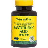 Пантотеновая кислота Nature's Plus NTP2060 Pantothenic Acid 1000 mg 60 Tabs UL, код: 7572616