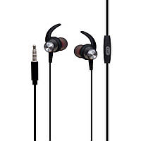 Проводные наушники Deepbass 3.5 mm D-SP100 вакуумные с микрофоном 1.2 m Black NL, код: 7683078