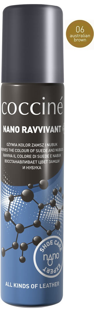 Спрей для замші та нубука Coccine Ravvivant nano (75 мл) Австралійський коричневий