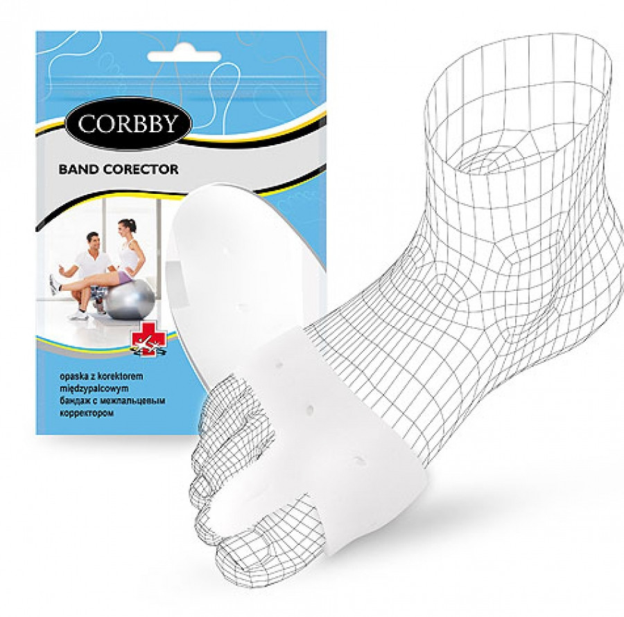 Бандаж-коректор BAND CORECTOR | Міжпальцевий роздільник, захист при вальгусній деформації, фото 1