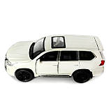 Машинка металева Lexus LX570 Лексус білий 1:32 звук світло інерція відкр двері багажник капот гумові колеса 15,5*6*7см (AP-1810), фото 3