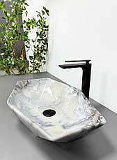 Умивальник (раковина) VBI VENEZIA S GRANIT GLOSSY накладний, фото 5
