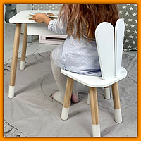 Детская красивая мебель столик и стульчик для ребенка, набор детской мебели столик пенал и стульчик для игр