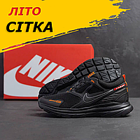 Дышащие кроссовки nike, кроссовки мужские летние сетка *4-N черн сетка*