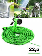 Посилений садовий шланг для поливу X-hose Pro 75 м (246FT) з розпилювачем, зелений, фото 3