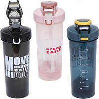 Пляшка для води пластик 0,8 літра з трубочкою 8896 купит оптом