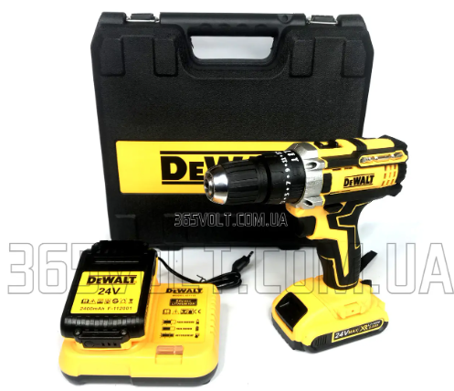 Аккумуляторный шуруповерт DeWALT Ударный шуруповерт Деволт DCD 791 24V 6AH дрель шуруповёрт 1312 - фото 7 - id-p2181198256