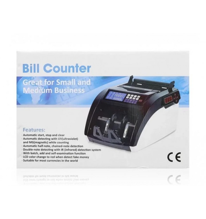 Счетная машинка для денег с детектором валют с дисплеем Bill Counter Счетчик банкнот UV детектор 57 1513 - фото 4 - id-p2181198277