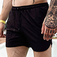 Мужские шорты пляжные Intruder черные / Шорты для пляжного спорта / Шорты для парней / Шорты для купания