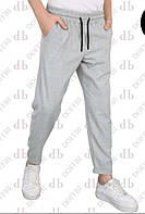 Штани для хлопчика підліткові тонкі сірі 164