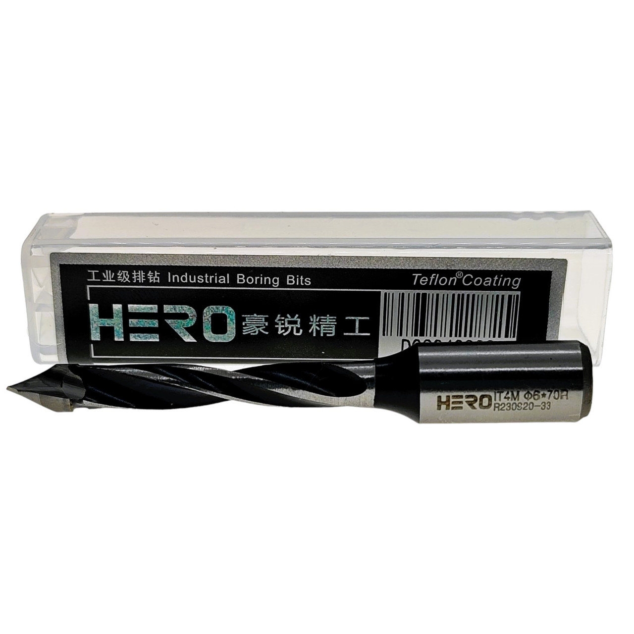 HERO Свердло наскрізне 6х70 D=6 мм, L=70 мм, S = 10x20 мм Праве