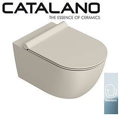 Бежевий підвісний унітаз Catalano Sfera sabbia satinato Tonalita 0511550029