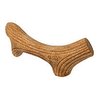Игрушка для собак GiGwi Рог жевательный Wooden Antler M 19 х 2,3 см Коричневый UP, код: 7687942