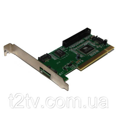 Оригінал! Контроллер PCI to SATA(3port)+IDE (1port) VIA 6421 chipset Box Atcom (8757) | T2TV.com.ua