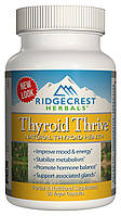 Комплекс для Поддержки Щитовидной Железы, Thyroid Thrive, RidgeCrest Herbals, 60 гелевых капс QT, код: 2337473