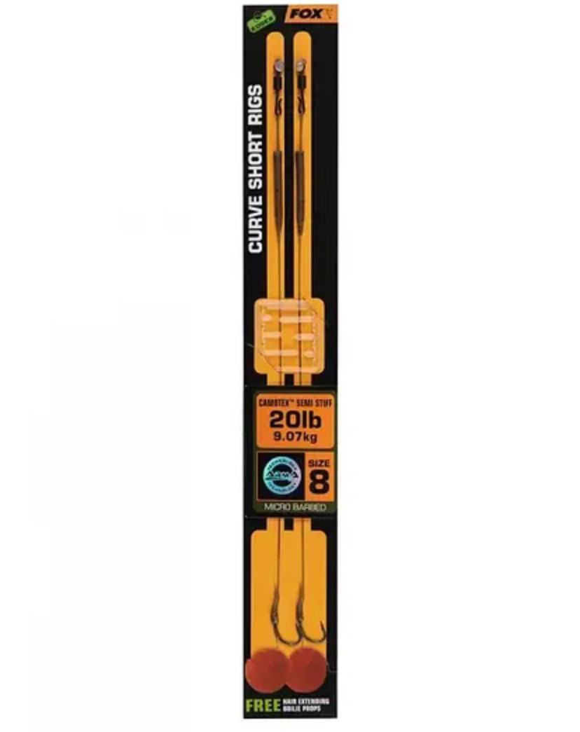 Готовий повідець Fox Edges Curve Short Rig Size 8 / 20Lb