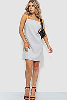 Мини-платье на бретелях светло-серого цвета 115R0464-1 Ager L NX, код: 8232725