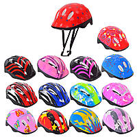 Шлем защитный детский арт. Z41493 (50шт) 3 цвета, в пакете, р-р шлема 24.5*20 см