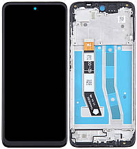 Дисплей модуль тачскрин Motorola XT2343 Moto G54 чорний у рамці