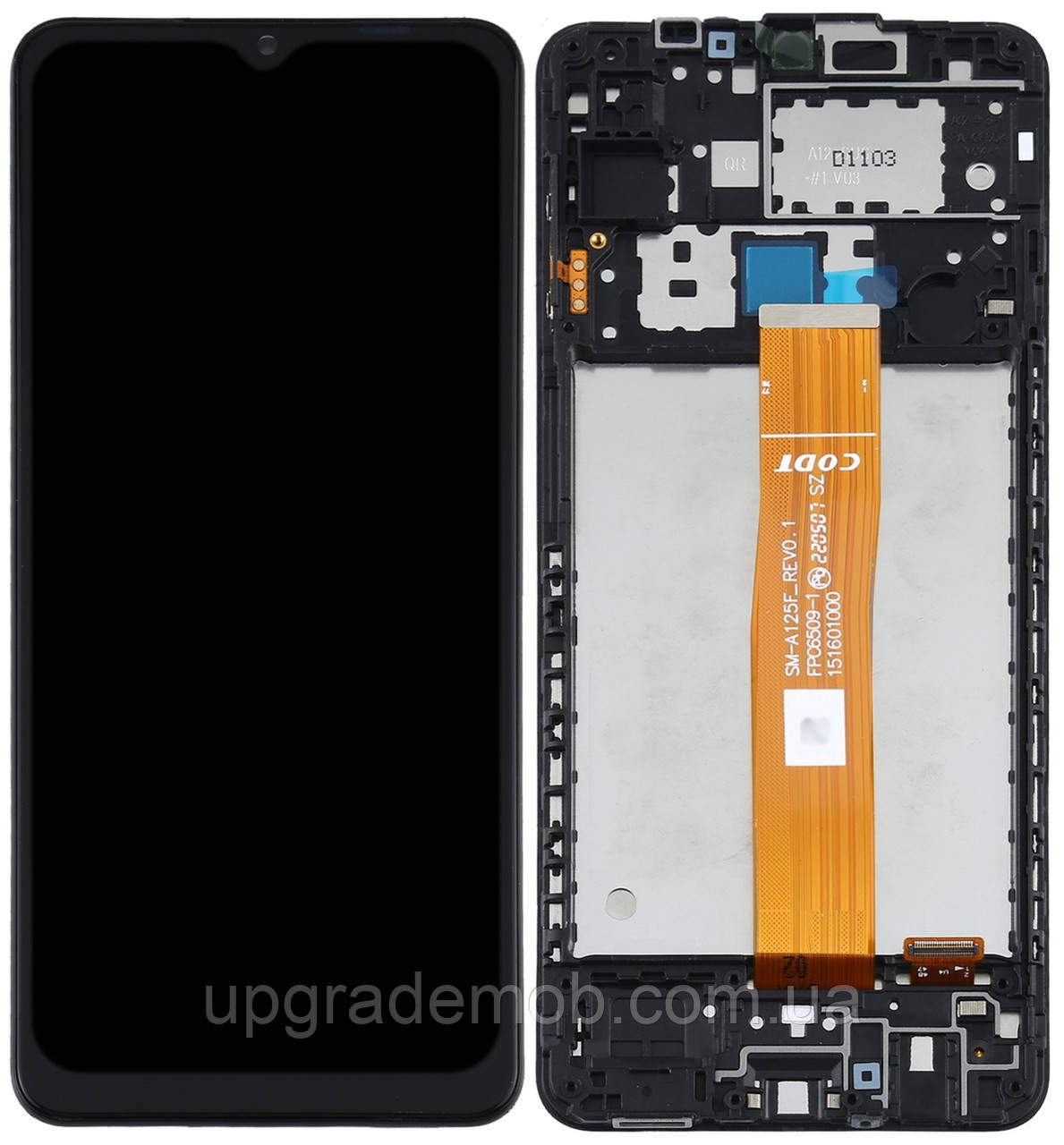 Дисплей модуль тачскрин Samsung A326 Galaxy A32 5G чорний з рамкою SM-A125F REV 0.1