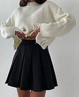 Женская юбка тенниска ;Цвет: черный, белый ;Размер 40-42, 42-44, 44-46