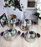 Набор посуды OMS Yummy 1036-Purple 8 предметов m