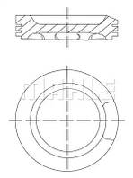 Поршень VW Passat/Audi A3/A4/A6 1.8T 97-05 (81.51mm/+0.5), MAHLE (0330402)