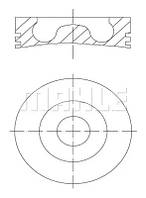 Поршень AUDI/SEAT/SKODA/VW 2.0 TDI 03-13 (81.51mm/+0.5), MAHLE (0280202)