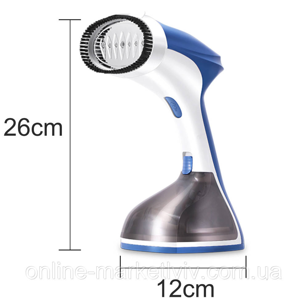 Ручной отпариватель для одежды 1500Вт, ORM-6018, от сети, Синий / Пароочиститель для дома / Паровой утюг - фото 7 - id-p2181303301
