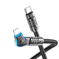 Дата-кабель Hoco U118 USB-C (тато) - Lightning (тато), 1.2m Black