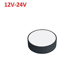 Світлодіодний накладний світильник 18 W 12-24 V 6400 K круг чорний (стельовий) Код.59904