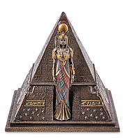 Шкатулка для украшений Veronese Царица Египта 16х15,5 см 1907205 полистоун с бронзовым покрытием