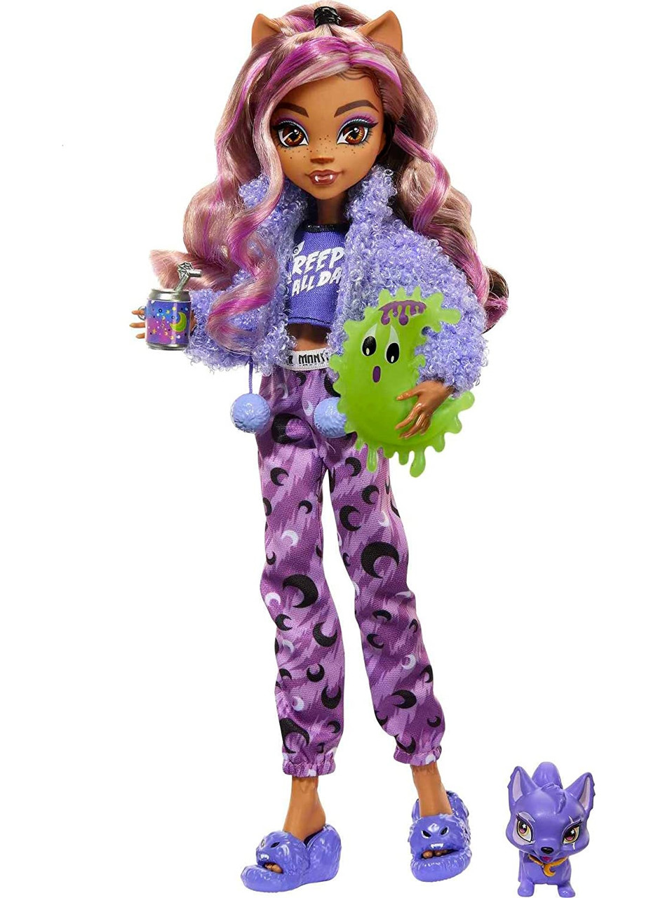 Лялька Монстер Хай Клодін Вульф Піжамна вечірка Monster High Clawdeen Wolf (HKY67)