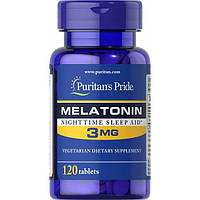 Мелатонин для сна Puritan's Pride Melatonin 3 mg 120 Tabs PTP-17903 XN, код: 7518875