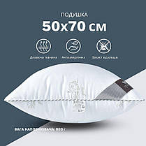 Подушка Super Soft Classic 50х70 см IDEIA штучний пух антиалергенна м'яка біла для сну, фото 3