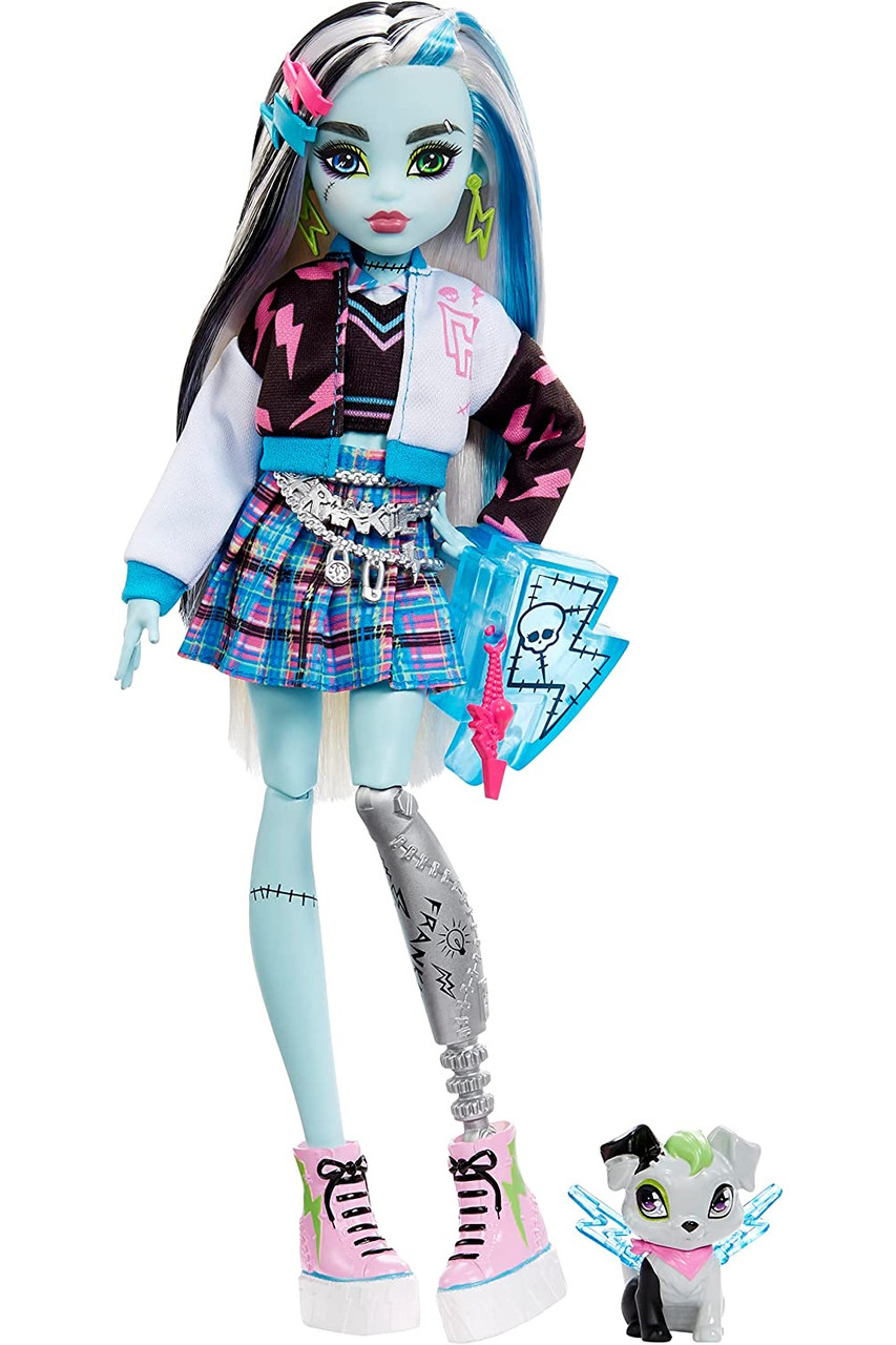 Лялька Монстер Хай Френкі Штейн з вихованцем Monster High Frankie Stein (HHK53)