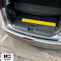 Накладка на бампер з загином для Nissan Note з 2006 р. (Nataniko Carbon)