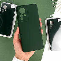 Силиконовый чехол Case для Xiaomi 12 Pro Dark green (54)