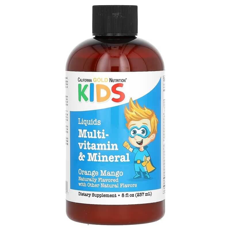 California Gold Nutrition Liquid Multi-Vitamin & Mineral For Children 237 мл, фото 1