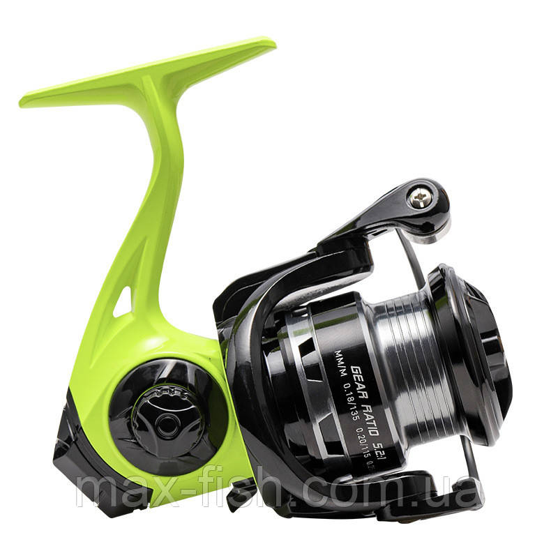Спінінгова котушка Fish Reel MX4000 Green 13+1BB 5.2:1 Метал шпуля, фото 1