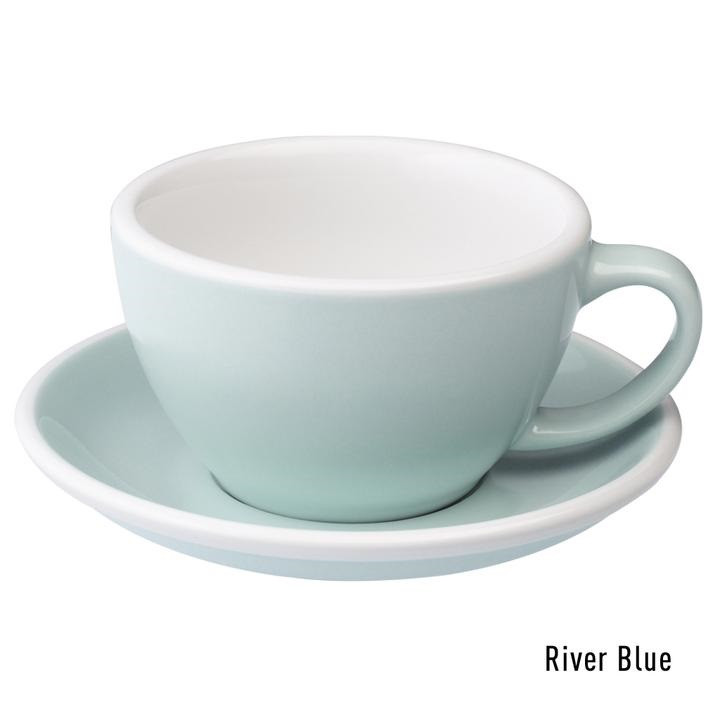 Чашка Loveramics Egg River Blue 300 мл із блюдцем, фото 1