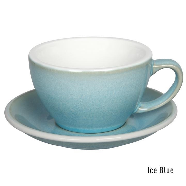Чашка Loveramics Egg Ice Blue 300 мл із блюдцем, фото 1