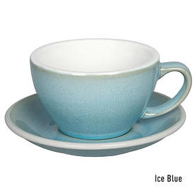 Чашка Loveramics Egg Ice Blue 300 мл із блюдцем