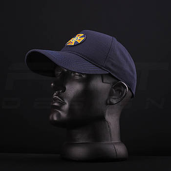 Тактична Кепка бейсболка для ДСНС синя з кокардою ріп-стоп