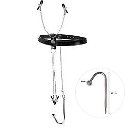 Бондажний набір із металевим анальним гаком №2 Art of Sex Blanca Bondage set with anal hook №2