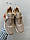 Жіночі кросівки шкіряні літні бежеві Yuves 4011 Перфорація (37), фото 3