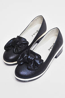 Туфлі дитячі для дівчинки темно-синього кольору Уцінка р.31 177761S