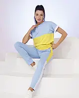 Спортивний костюм жовтий/блакитний