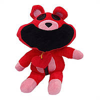 Плюшева Іграшка Усміхнені Звірята з Poppy Playtime Smiling Critters "Ведмідь" Bambi POPPY(Red) 20 см Ама